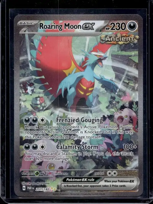 Roaring Moon ex Pokemon SV04: Paradox Rift 251/182