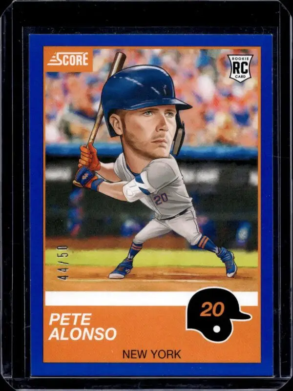 Pete Alonso 2019 Panini Chronicles Blue RC /50 New York Mets 4