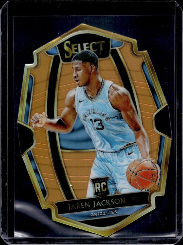 Jaren Jackson Jr 2018-19 Panini Select Orange Die Cut /65 RC Memphis Grizzlies