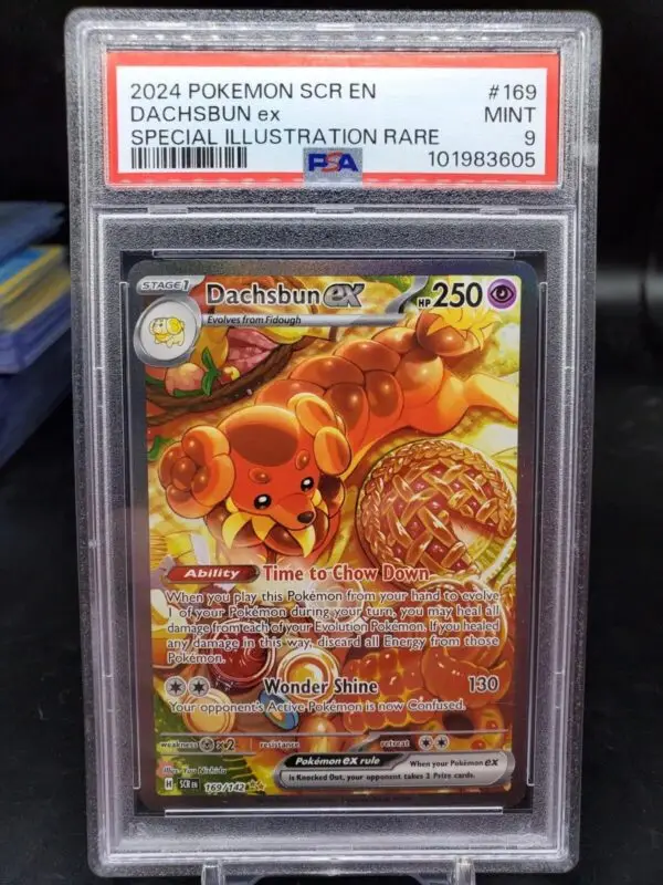 Dachsbun ex Pokemon Stellar Crown SIR 169/142 PSA 9