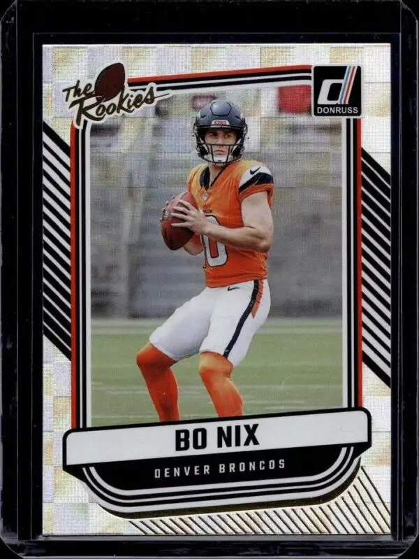 Bo Nix 2024 Donruss The Rookies Denver Broncos TR-38