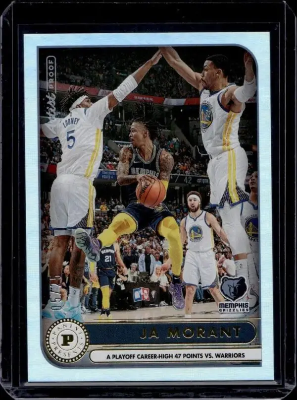 Ja Morant 2022-23 Hoops Panini Presents Artist Proof /25 Memphis Grizzlies 5