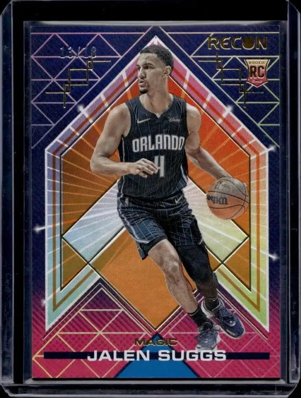 Jalen Suggs 2021-22 Panini Recon Holo Orange FOTL /18 Rookie Orlando Magic 209