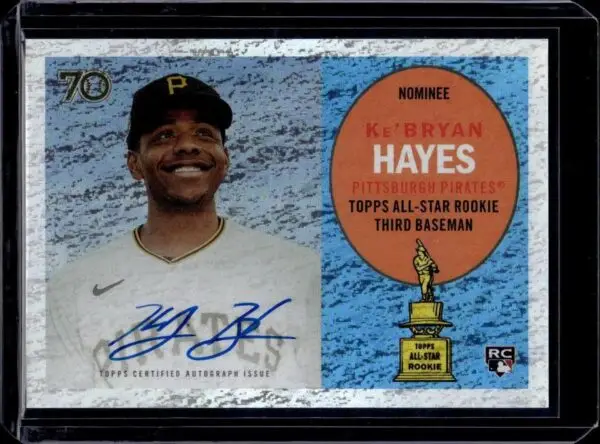 Ke'Bryan Hayes 2021 Topps All-Star Rookie Cup Holofractor Auto /99 Pittsburgh Pirates