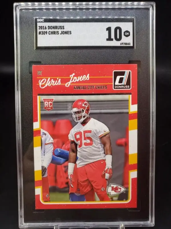 Chris Jones 2016 Donruss Rookie RC Kansas City Chiefs 309 SGC 10