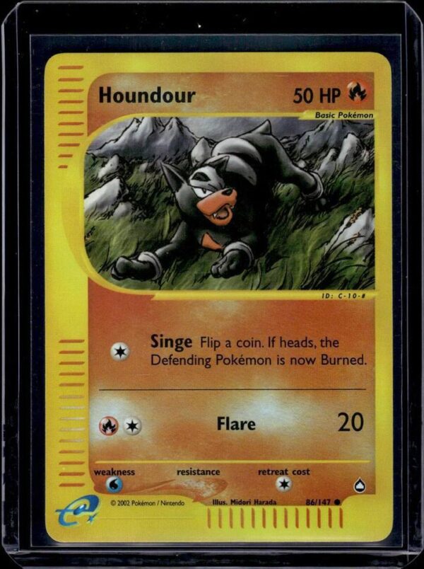 Houndour (86) Reverse Holo Pokemon Aquapolis 086/147