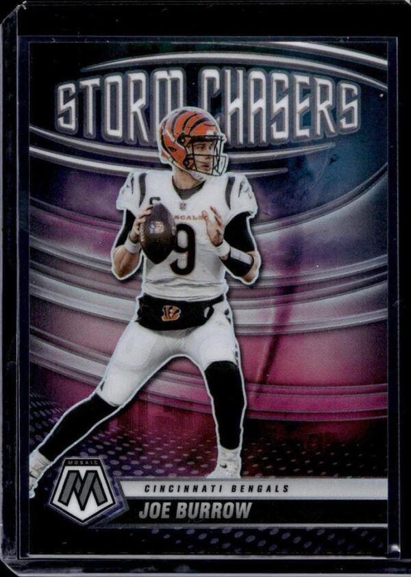 Joe Burrow 2022 Panini Mosaic Storm Chasers SSP Cincinnati Bengals SC-5