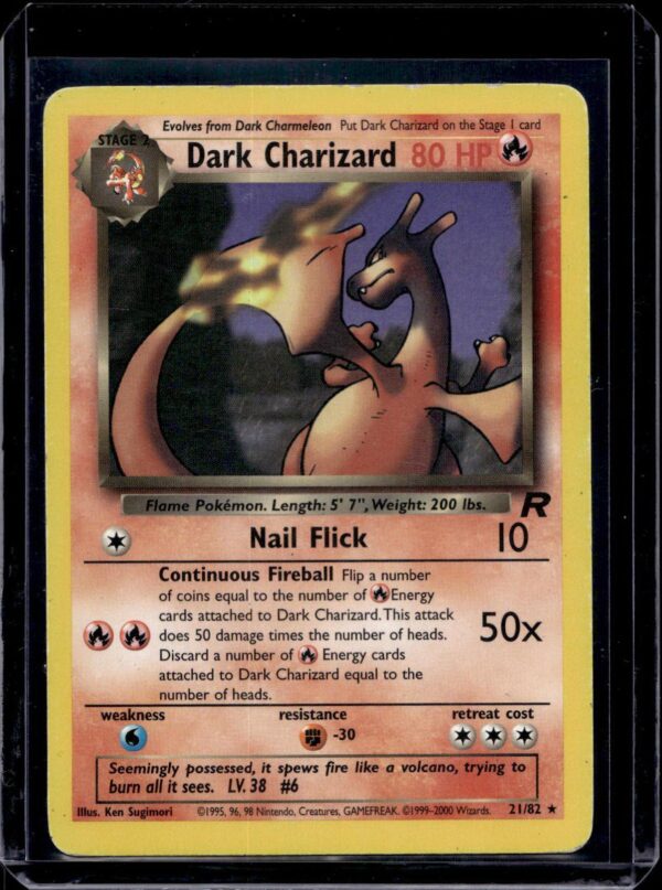 Dark Charizard Pokemon Team Rocket 21/82