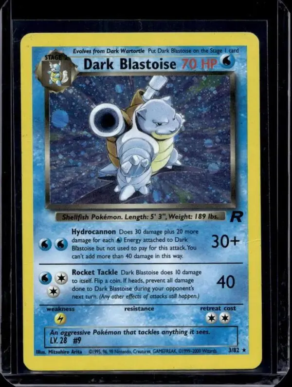 Dark Blastoise Pokemon Team Rocket 3/82