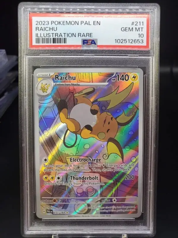 Raichu Pokemon Paldea Evolved Illustration Rare 211/193 PSA 10