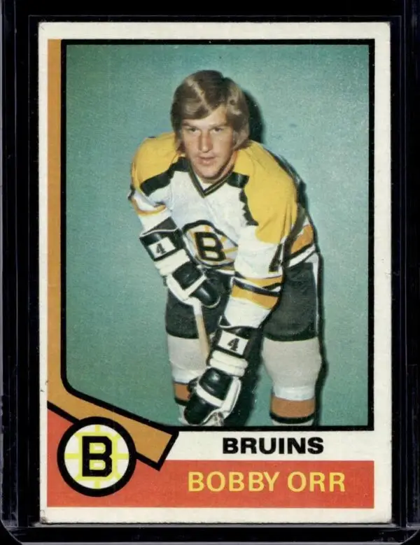 Bobby Orr 1974-75 Topps Boston Bruins 100