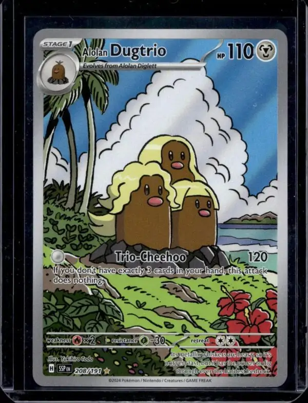 Alolan Dugtrio Pokemon Surging Sparks 208/191