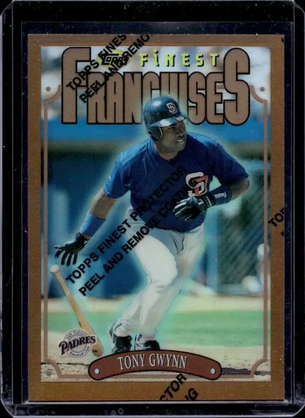 Tony Gwynn 1996 Finest Refractor W/ Coating San Diego Padres 320