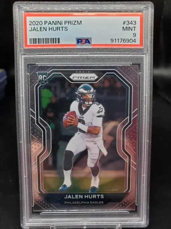 Jalen Hurts 2020 Panini Prizm Rookie RC Philadelphia Eagles 343 PSA 9