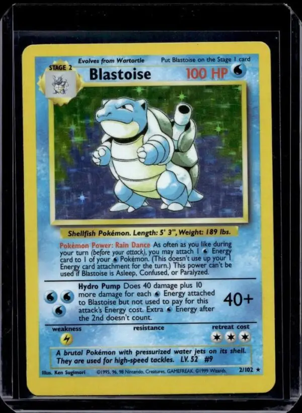 Blastoise Holo Pokemon Base Set 2/102