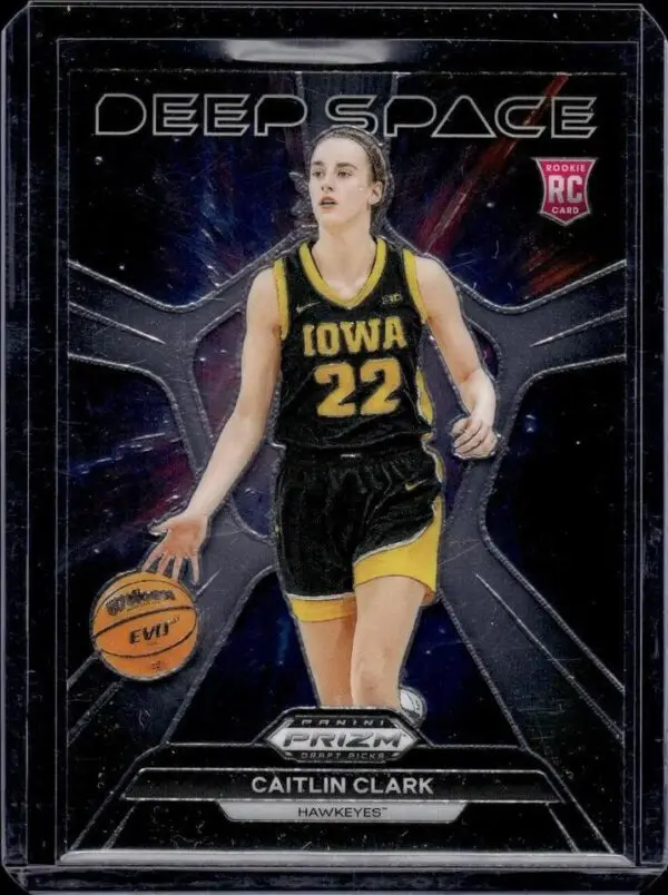 Caitlin Clark 2024 Panini Prizm Draft Deep Space Iowa Hawkeyes 8