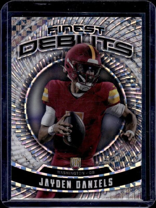 Jayden Daniels 2024 Finest Debut X-Fractor RC Washington Commanders D-1