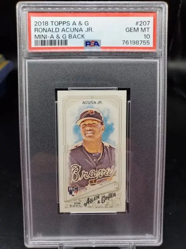 Ronald Acuna Jr 2018 Topps Allen & Ginter Mini A&G Back Atlanta Braves 207 PSA 10