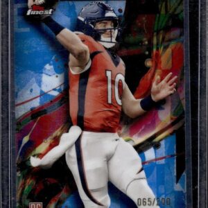Bo Nix 2024 Finest Blue RC /200 Rookie Denver Broncos 63