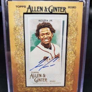 Ronald Acuna Jr 2020 Topps Allen & Ginter Mini Auto Atlanta Braves MA-RA