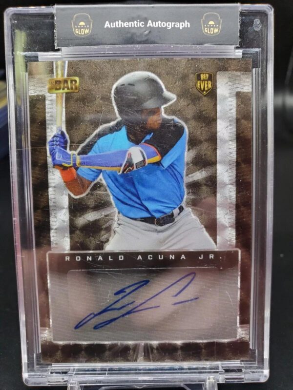 Ronald Acuna Jr 2022 Super Products The Bar 1/1 Auto Atlanta Braves GA-RJ