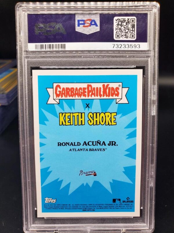 Ronald Acuna Jr 2022 Topps GPK Garbage Pail Kids Atlanta Braves 8C PSA 10 - Image 2