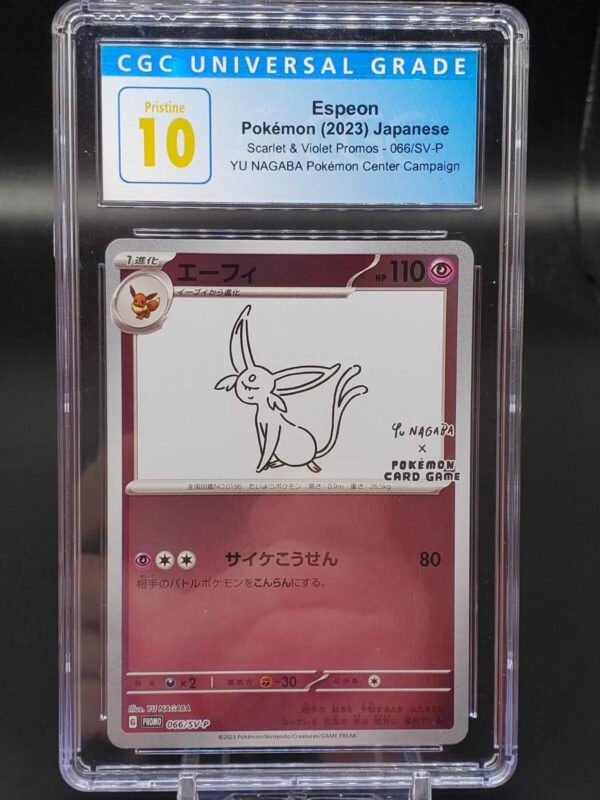 Espeon Pokemon Japanese Yu Nagaba Pokemon Center Promo 066/SV-P CGC Pristine 10