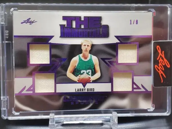 Larry Bird 2024 Leaf Ultimate Sports The Immortals 1/8 Relic Boston Celtics I-11