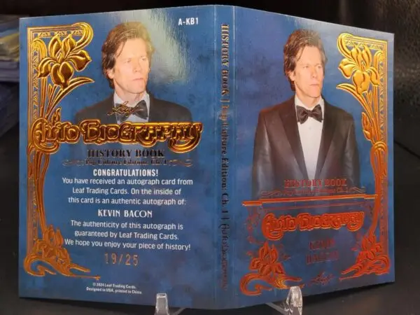 Kevin Bacon 2024 Leaf History Book Auto Biography /25 A-KB1 - Image 2