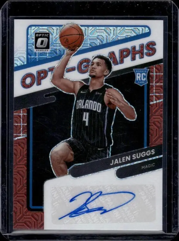 Jalen Suggs 2021-22 Donruss Optic Opti-Graphs Choice Auto Orlando Magic OG-JSG