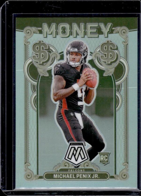 Michael Penix Jr. 2024 Panini Mosaic Money SSP RC Atlanta Falcons 5