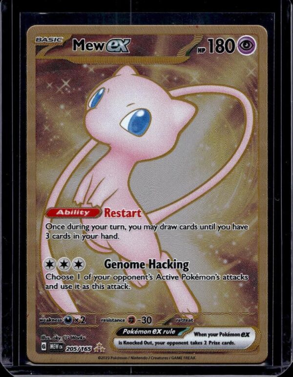 Mew ex Metal Card Pokemon SV: Scarlet & Violet 151 205/165