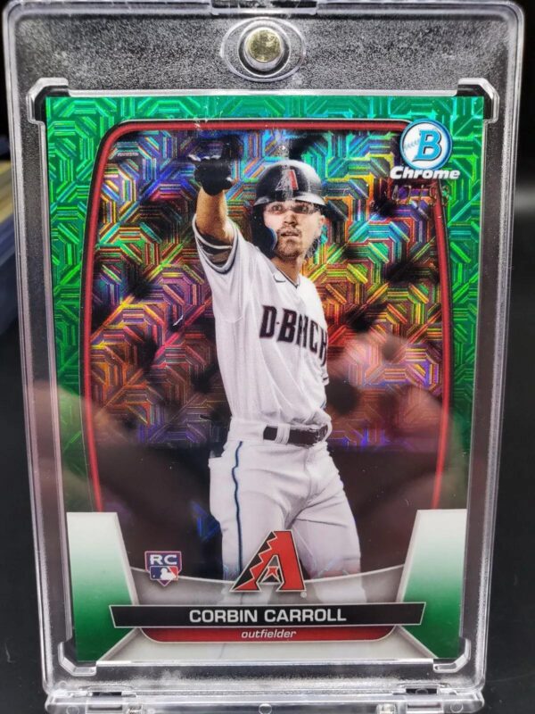 Corbin Carroll 2023 Bowman Mega Green Mojo Refractor /99 Arizona Diamondbacks 73