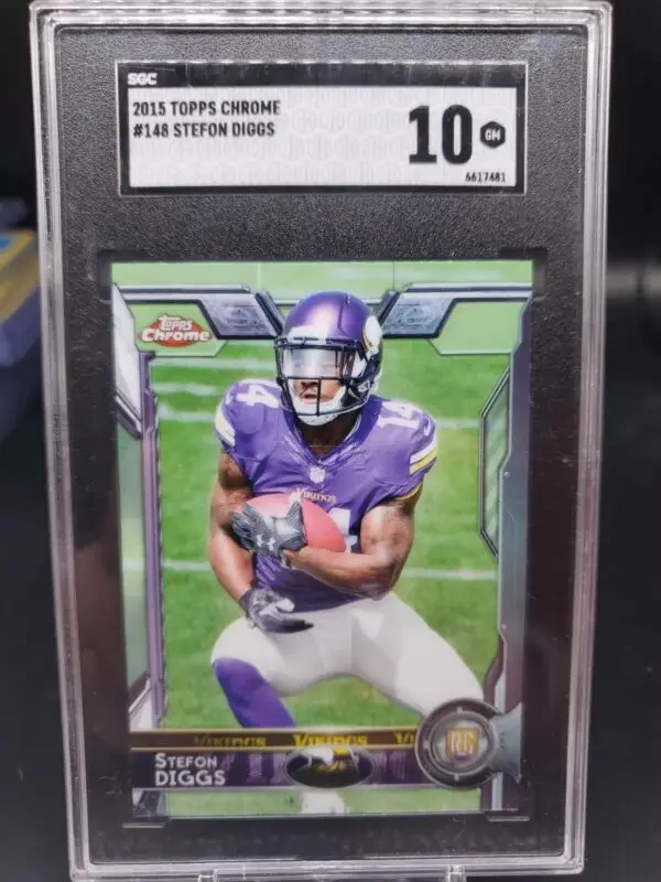 Stefon Diggs 2015 Topps Chrome Rookie RC Minnesota Vikings 148 SGC 10