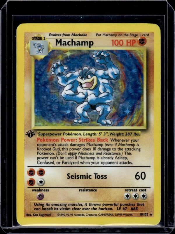 Machamp Holo Pokemon Deck Exclusives 8/102