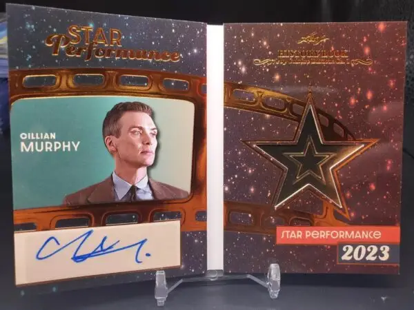 2024 Leaf History Book Cillian Murphy Star Performances Auto /25 SP-CM1