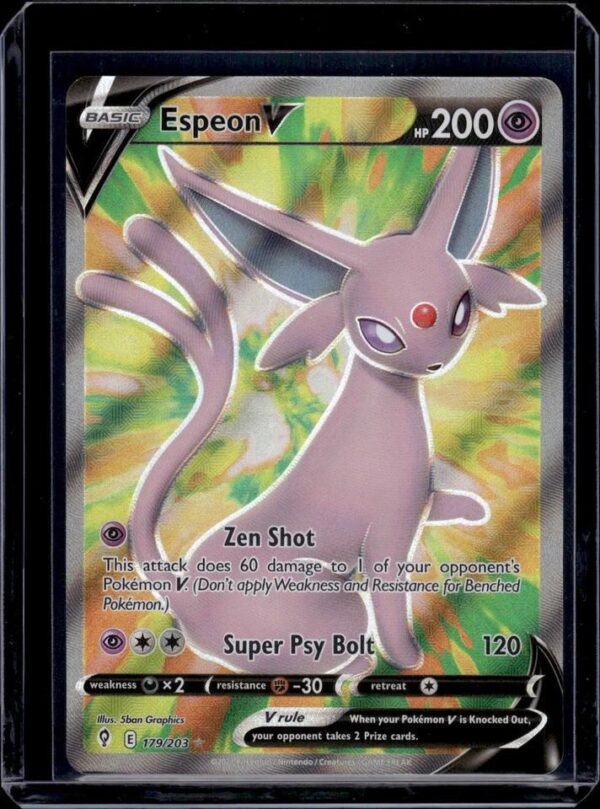 Espeon V (Full Art) SWSH07: Evolving Skies 179/203
