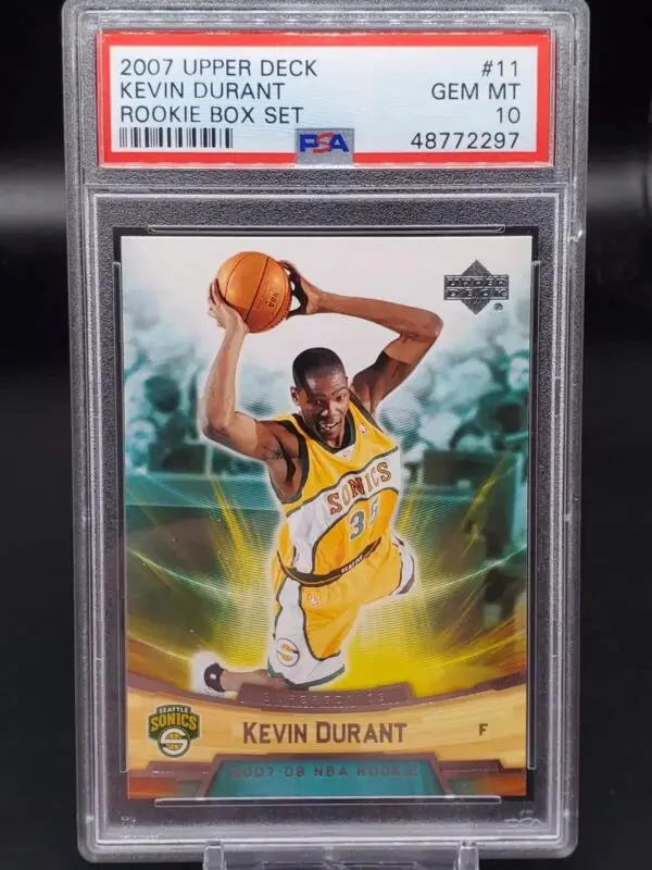 Kevin Durant 2007-08 Upper Deck Rookie Box Set Seattle Supersonics 11 PSA 10