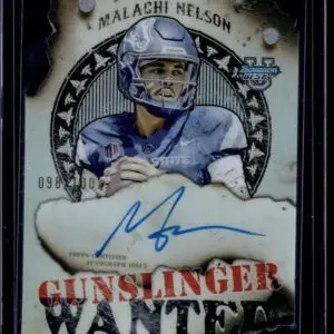Malachi Nelson 2024 Bowman U Best Gunslinger Auto /100 Boise State Broncos GB-MN