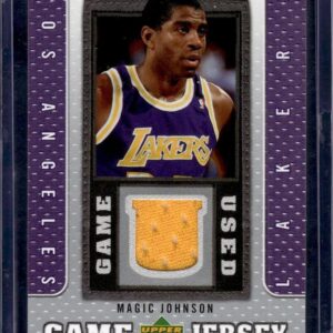 Magic Johnson 2007-08 Upper Deck UD Game Jersey Los Angeles Lakers GJ-MJ