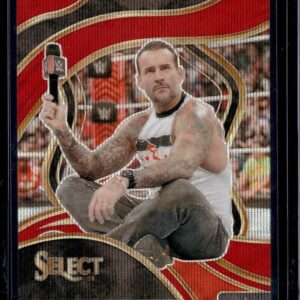 CM Punk 2024 Panini Select WWE Red Wave Prizm /99 Raw 212