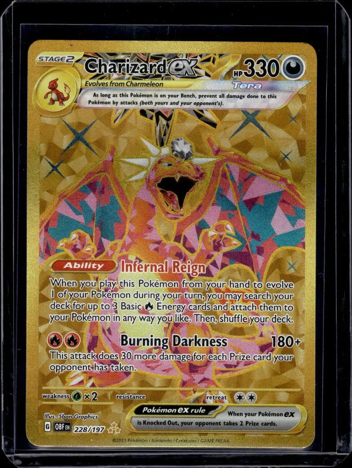 Charizard ex Pokemon SV03: Obsidian Flames 228/197