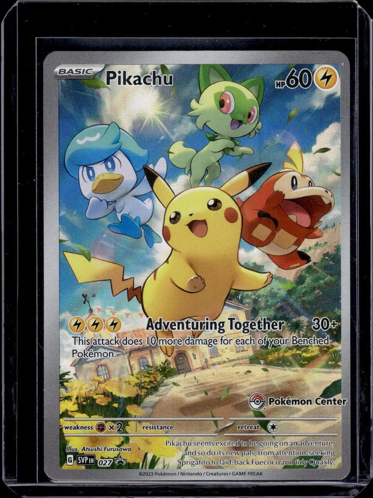Pikachu Pokemon Center Scarlet & Violet Promo Cards 027