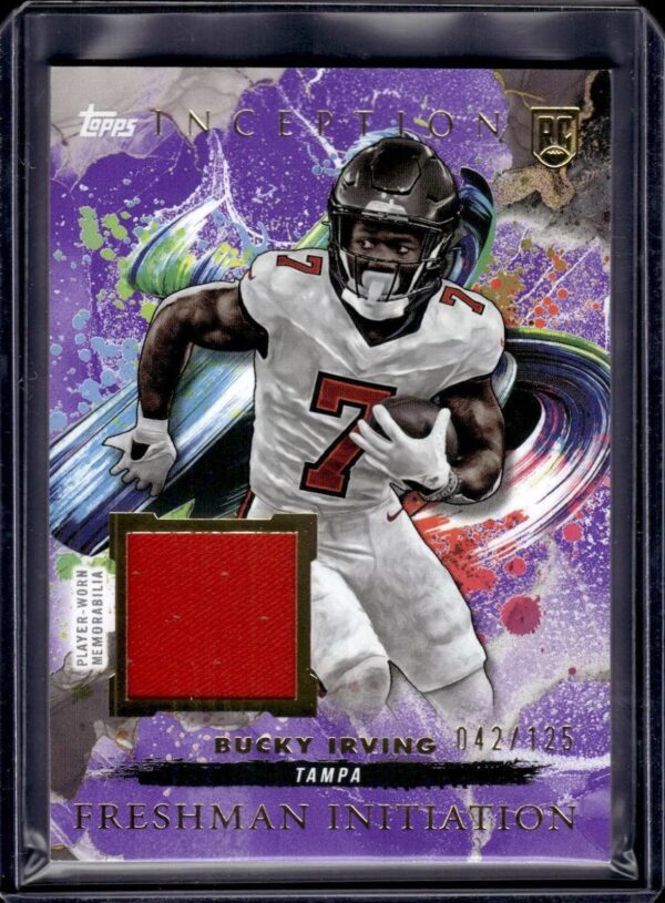 Bucky Irving 2024 Topps Inception Freshman Initiation Purple /125 Tampa Bay Buccaneers