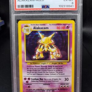 Alakazam Holo Pokemon Base Set 1/102 PSA 6
