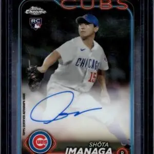 Shota Imanaga 2024 Topps Chrome Rookie Auto Chicago Cubs RA-SI