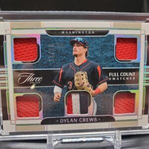 Dylan Crews 2024 Panini Three & Two Full Count Swatches /25 Washington Nationals