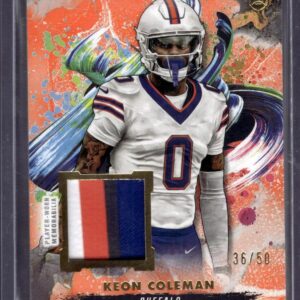 Keon Coleman 2024 Topps Inception Freshman Initiation Orange /50 Buffalo Bills