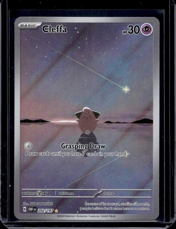 Cleffa Pokemon SV03: Obsidian Flames 202/197