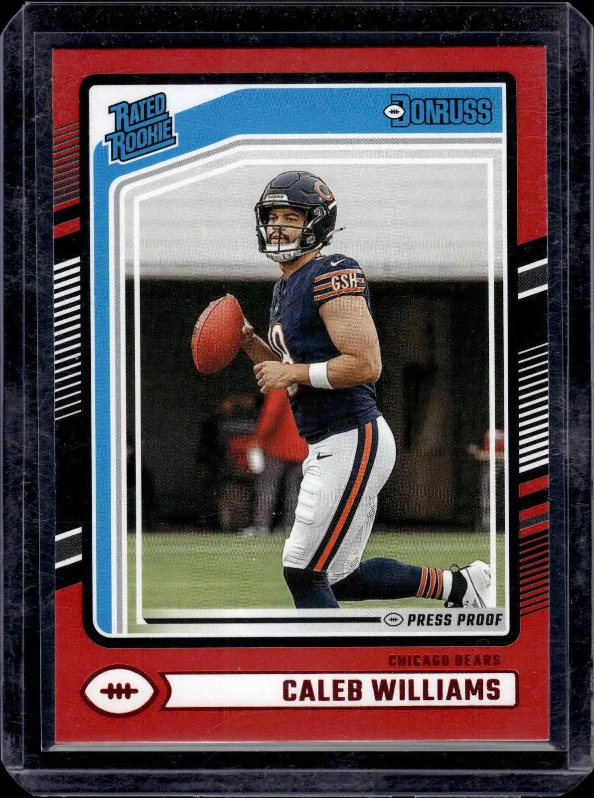 Caleb Williams 2024 Donruss Press Proof Red Rated Rookie Chicago Bears 327